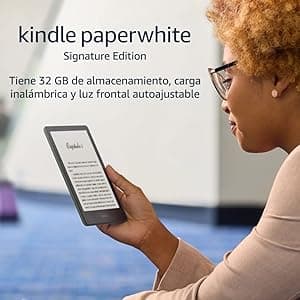 International Version – Kindle Paperwhite Signature Edition (32 GB) – With a 6.8" display, wireless charging, and auto-adjusting front light – Without Lockscreen Ads – Black