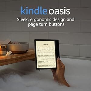 International Version – AT&T – Kindle Oasis – With 7” display and page turn buttons - 32 GB, Graphite - Free 4G LTE + Wi-Fi